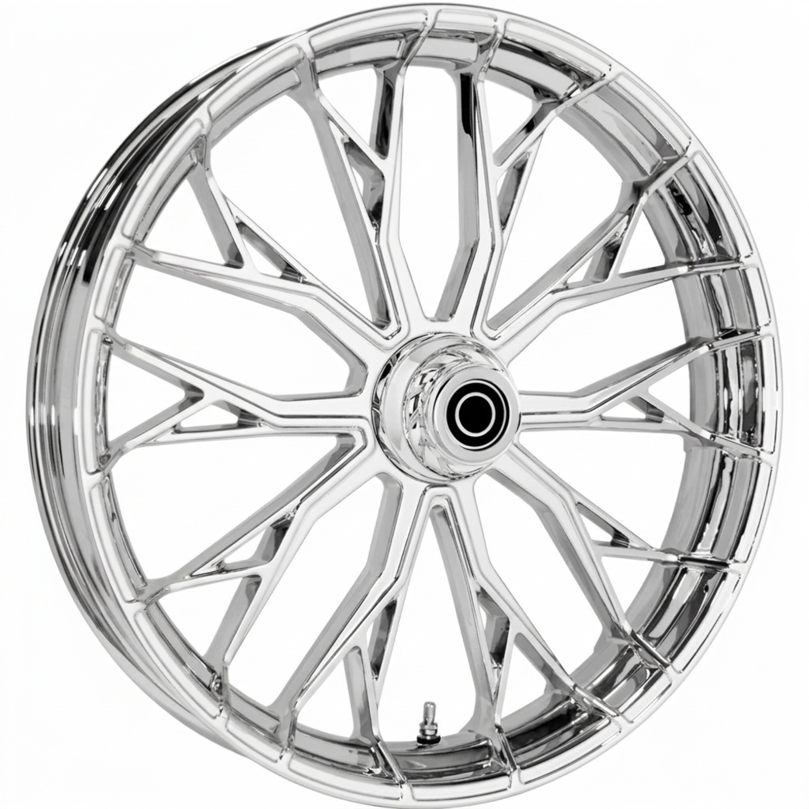 21X3.5 RAIDER CHROME SINGLE DISC ABS FRONT WHEEL FOR HARLEY FLST HERITAGE 2007-UP