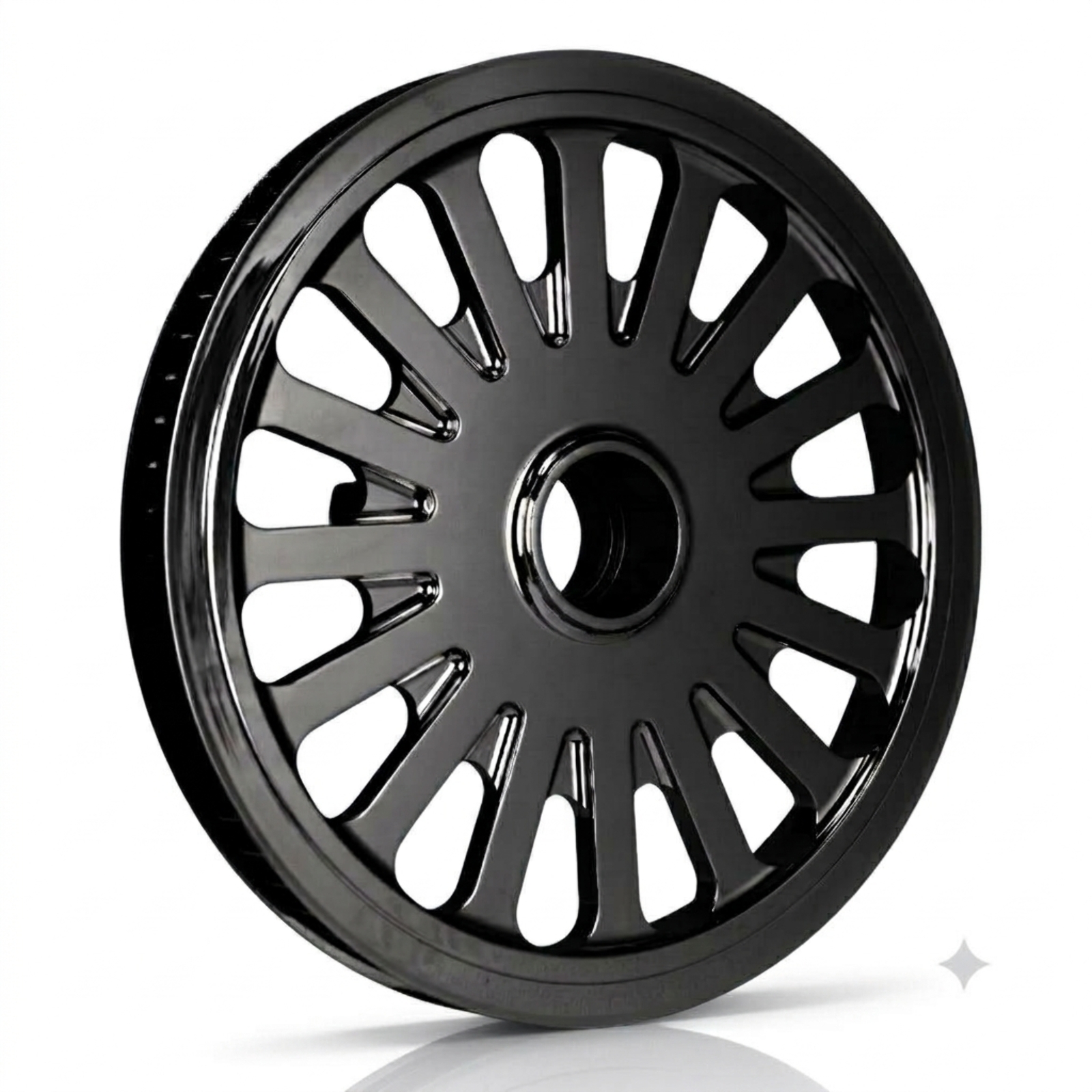 BLACK CUSH PULLEY FOR HARLEY 68TH X 1" FOR ALL TOURING BAGGER MODELS 09-UP