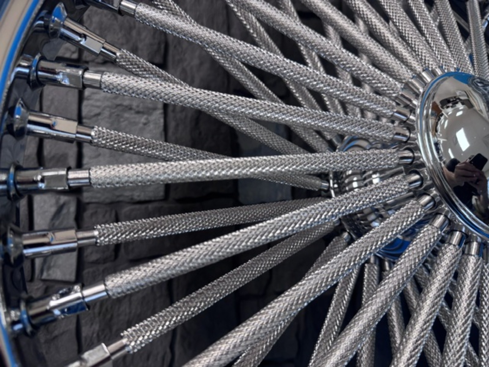 21X3.5 & 18X3.5 DNA FAT MAMMOTH 52 CRYSTAL SPOKE WHEEL SET 00-06 HARLEY FLST HERITAGE DELUXE