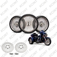 TRIKE DNA FAT MAMMOTH 52 FAT SPOKE 3 PC WHEEL SET FOR HARLEY TOURING