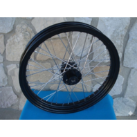 23X3" 40 SPOKE BLACK FRONT WHEEL FOR HARLEY FXST SOFTAIL 1984-99