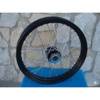 21X2.15" 40 SPOKE BLACK FRONT WHEEL FOR HARLEY FL SHOVELHEAD 1973-83