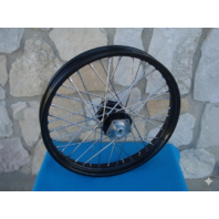 21x2.15 40 SPOKE BLACK FRONT DUAL DISC SHOVELHEAD HARLEY FXWG 1980-1983