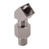 Chrome Oil Pressure Gauge Adaptor for 1936-69 Later Harley Big Twin 1/8" NPT Fitting
