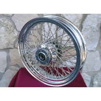 16x3.5" CHROME 80 SPOKE REAR WHEEL FOR HARLEY SOFTAIL HERITAGE DELUXE 08-UP