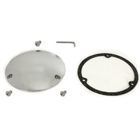 Chrome Smooth Derby 3 Hole Cover for Harley Big Twin Evo 84-98 Shovelhead 70-84