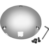 Chrome Smooth Derby 3 Hole Cover for Harley Big Twin Evo 84-98 Shovelhead 70-84