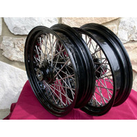 16" x 3.5" 60 SPOKE DNA BLACK  WHEELS 2000-06 FOR HARLEY HERITAGE FATBOY DELUXE