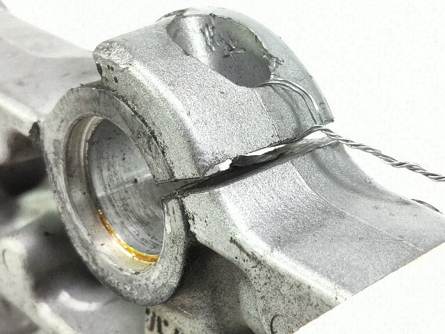 01 Ducati Monster 750 Top Upper Triple Clamp Tree DAMAGED