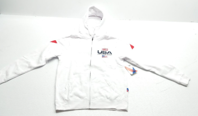 2019 MXDN 100% USA White Sweatshirt - Size S - Powersports Apparel
