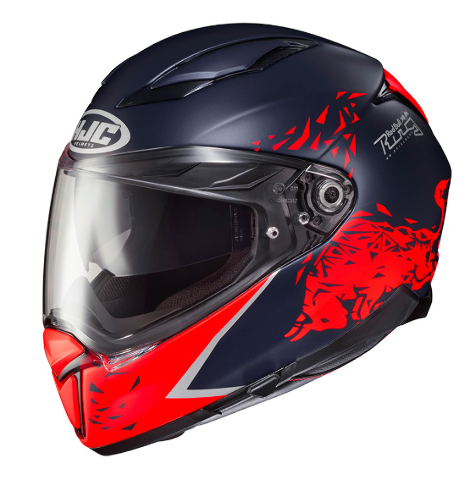 HJC F70 Spielberg Red Bull Ring Blue Orange Full Face Helmet XXL