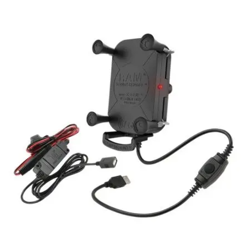 RAM Mounts Wireless Charging Phone Mount w/ Harness Powersports 71