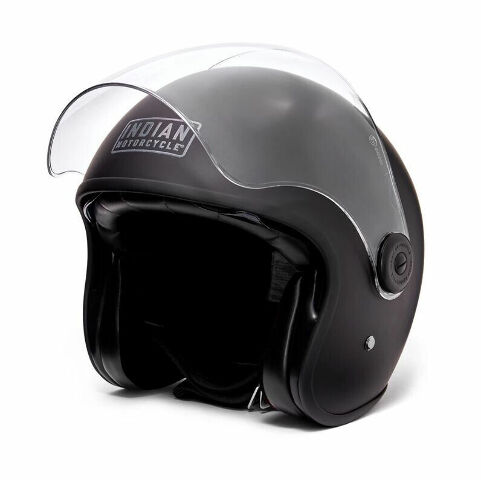 HAPPY様 Indian Motorcycle Unisex Matte Jet Helmet Black XL 61-62cm