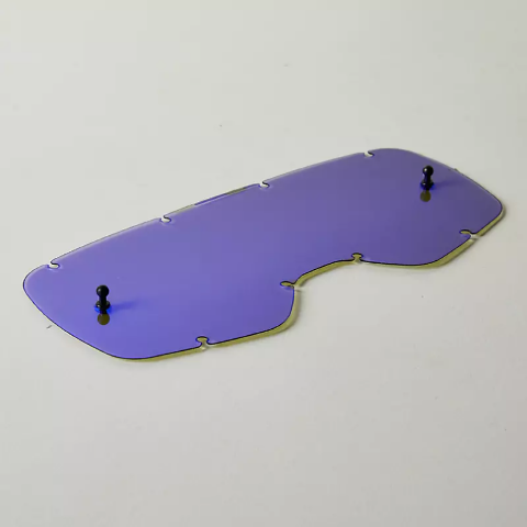 Fox Racing Youth Airspace Main VLS Goggles Blue Chrome Lexan Lens 25373-002-OS