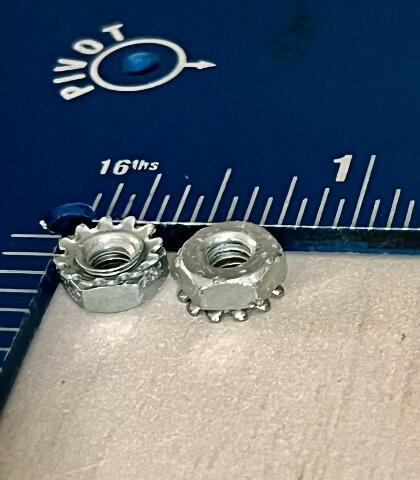QTY 8 | NOS Harley-Davidson 7830 Keps Nuts 8-32 X 1/8