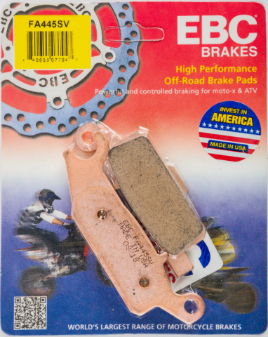 2007-2024 EBC BRAKES Polaris Can-Am ATV UTV Severe Duty Rear Brake Pads FA445SV