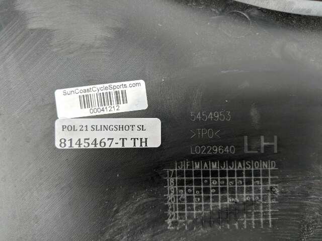 21 Polaris Slingshot SL Rear Left Driver Side Rocker Cover Panel