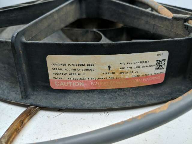 17 Kawasaki Mule Pro DXT KAF1000 Radiator Cooling Fan 59502-0609