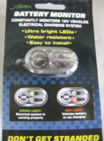 Street 12V Battery Monitor Powersports Universal 480594