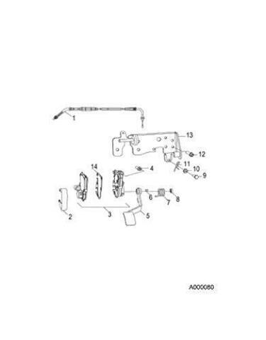 2009-2020 Polaris RZR 170 OEM Weld Pedal Accelerator ARM ONLY Blk 0454428-067