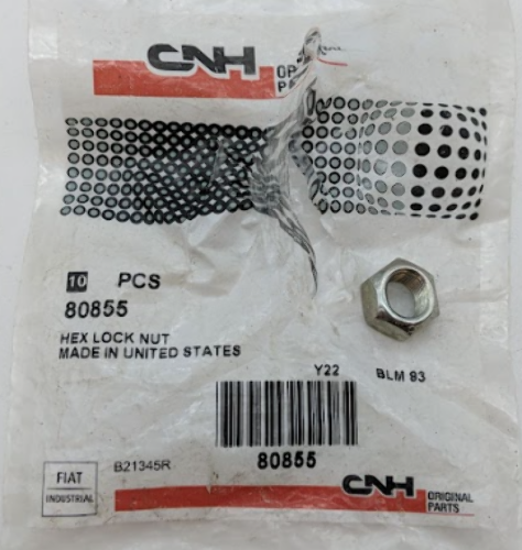 タイム QTY 5 | CNH Genuine New Holland Hex Lock Nut 80855 Agricultural