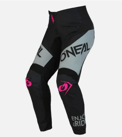 ONEAL Women's Element Racewear Pants 11/12 Black/Pink E022-7036 [s