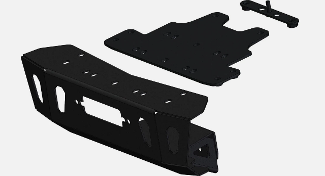2018-2021 KFI PRODUCTS Polaris RZR XP Turbo S Winch Mount [S