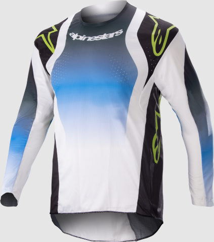 Alpinestars Youth Racer Push Jersey White Blue Black YOUTH X-LRG 482-9827YX