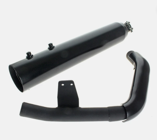 2009-2016 Harley Touring D&D Black GhostPipe for BilletCat&Diablo Exhaust 630N-31TG