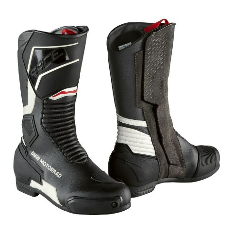 BMW Motorrad Mens ProRace GTX Boots Black/White 44EU/10.5-11US
