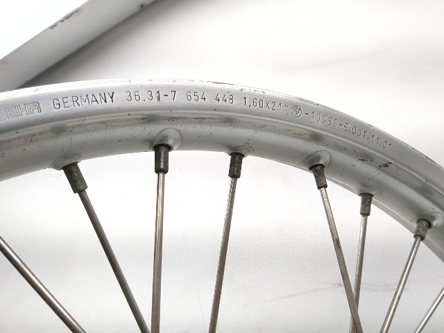 00-07 BMW F650GS Dakar Front Wheel Rim 21X1.60 STRAIGHT