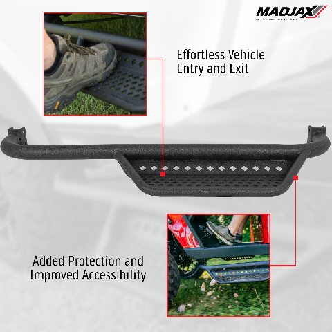 MadJax Armor Nerf Bar Side Step & Mounting Kit for Yamaha G29