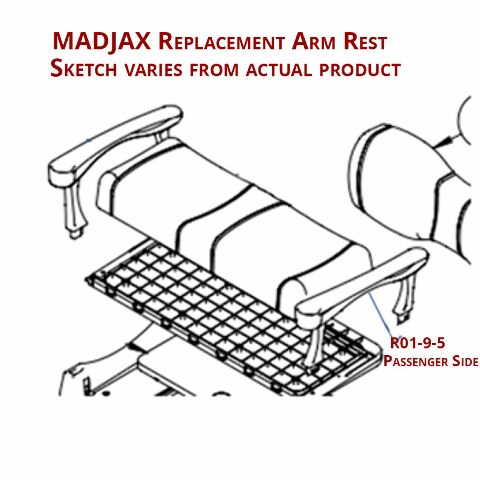 MadJax Genesis 250/300 Replacement Armrest for Golf Cart