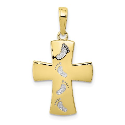 10K Yellow Gold Hollow Crucifix Pendant from Roy Rose Jewelry