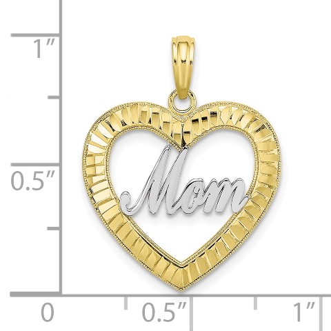 10K White Gold Angel Charm Pendant from Roy Rose Jewelry