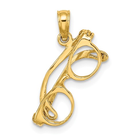 14K Yellow Gold You Are Always In My Heart Charm Pendant from Roy Rose Jewelry