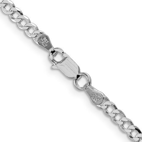 ネックレス・チョーカー BLENDOFF BLDF Curb Chain Necklace 8mm Silver 925 8mm Flat Curb Chain Sterling Silver - Luke Zion Jewelry – LZJ