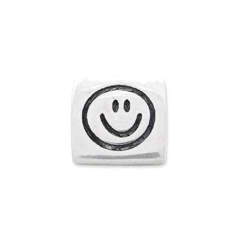 Sterling Silver Reflections Smiley Faces Bead