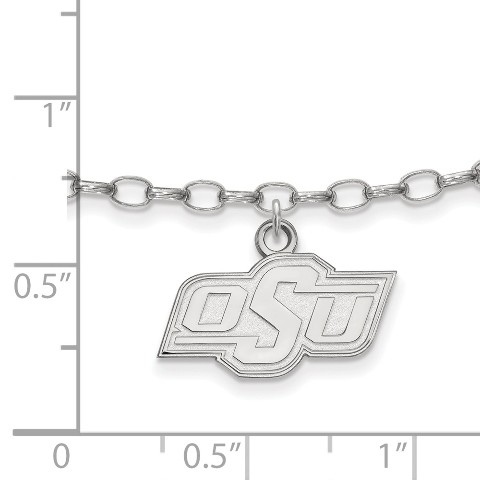 Roy Rose Jewelry Sterling Silver LogoArt Washington State Anklet