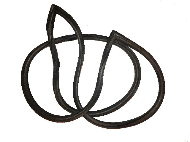 w// Chrome Trim for 1966-1970 Ford Fairlane//Falcon Rear Window Weatherstrip Seal