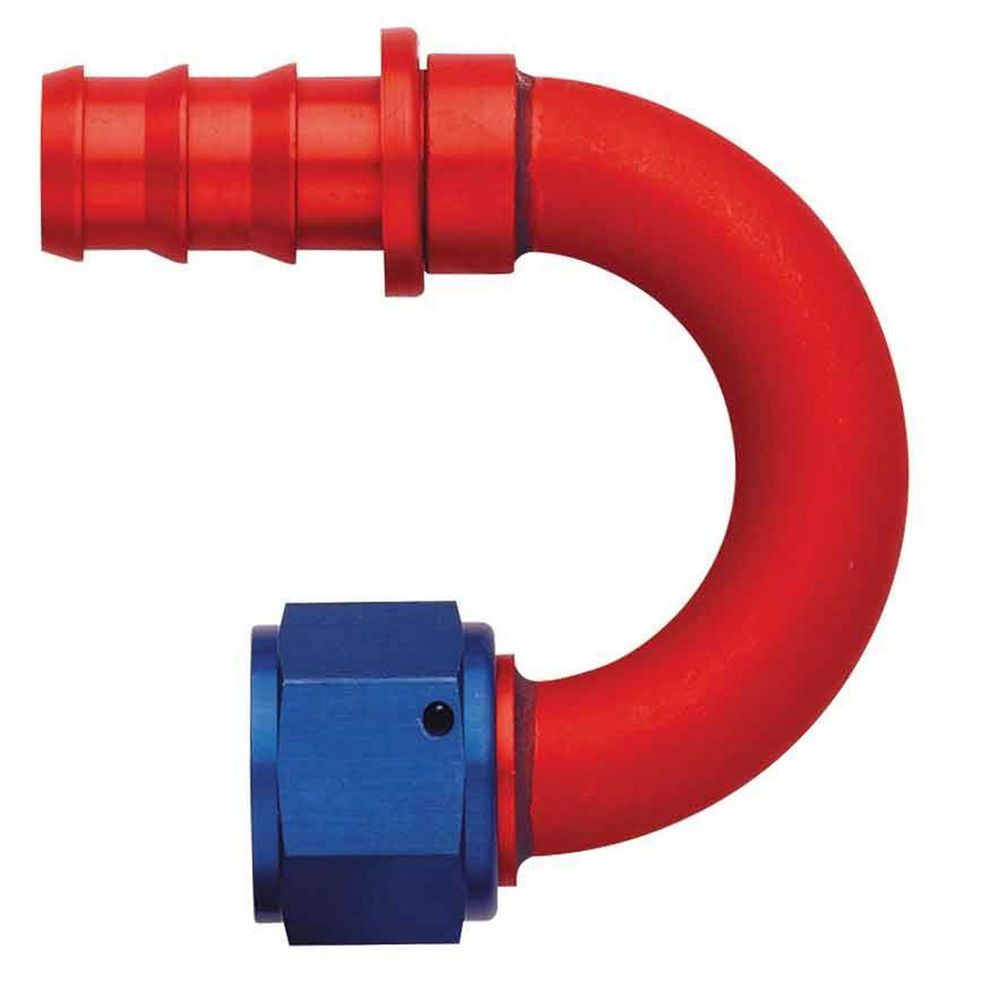 Fitting Hose End AQP Socketless 180 Degree 6 AN Hose Barb to 6