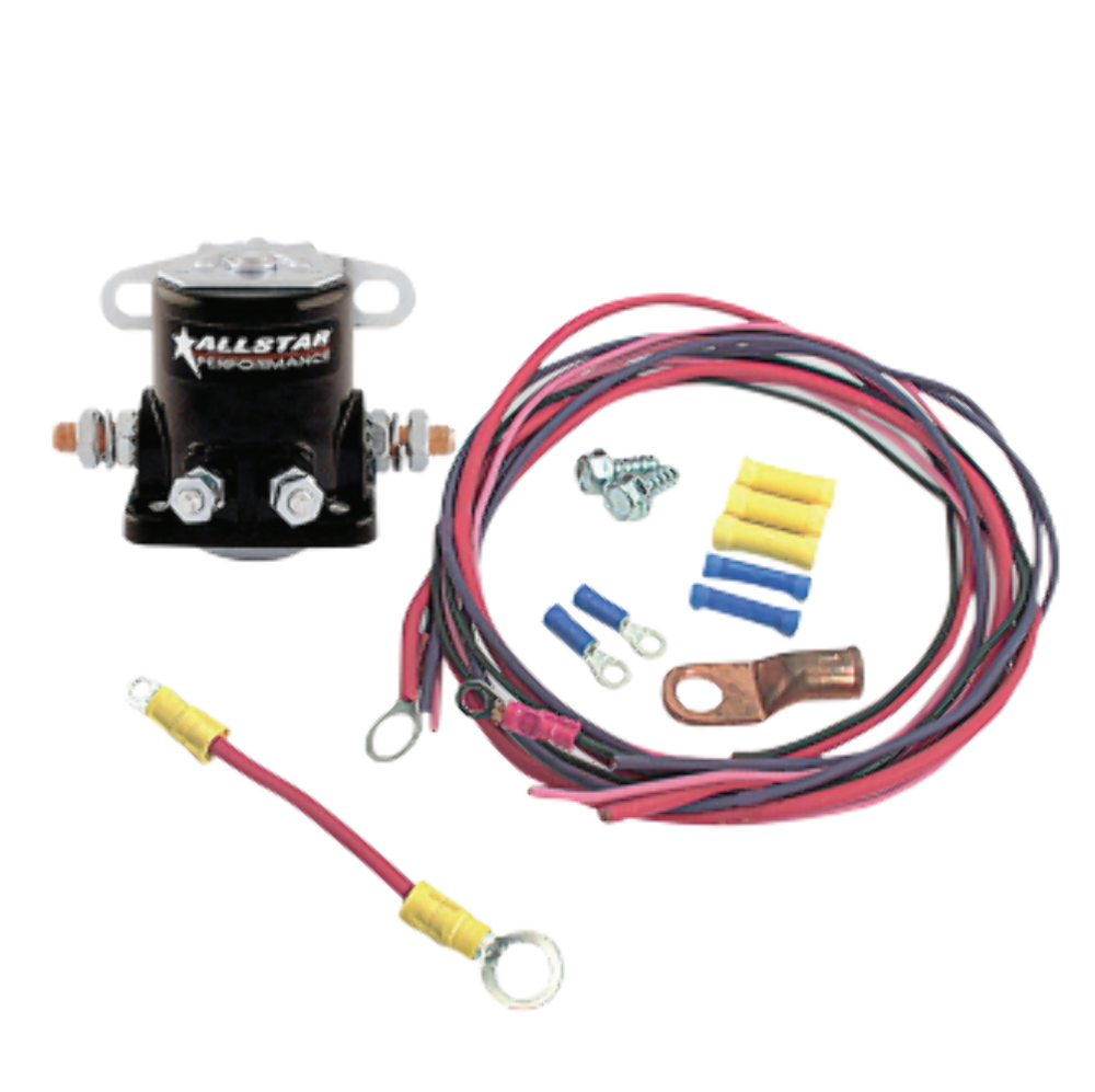 Allstar Ford Style Starter Solenoid w/ Install Kit for Hi Torque Racing
