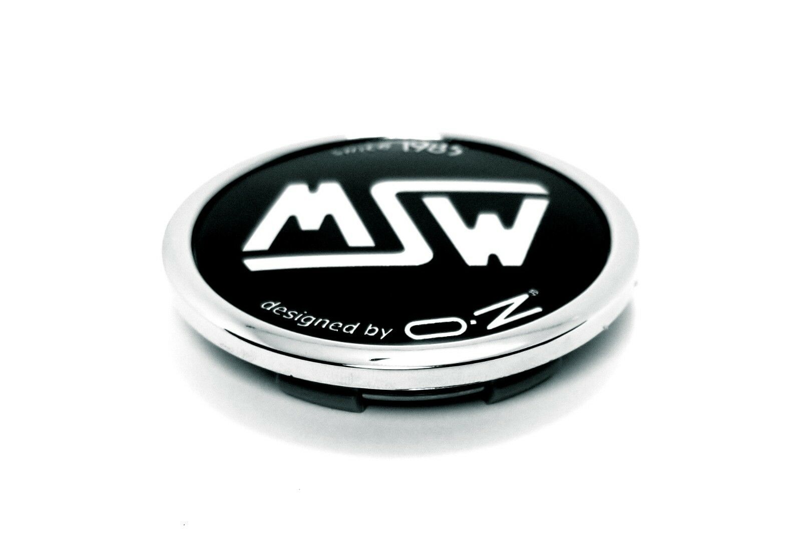 MSW Chrome Black Wheel Center Cap fits Type 85,73,71,55 15in & 17in P/N