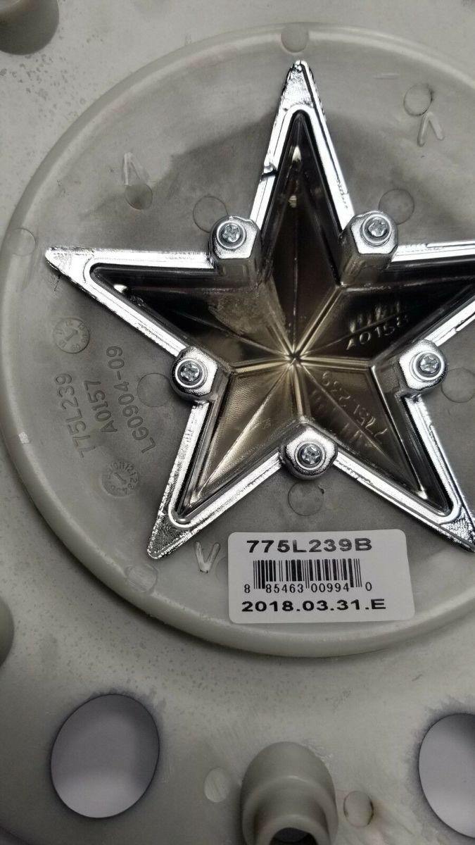 XD Series 8 Lug Dually Rockstar Wheel Center Hub Cap Matte Black