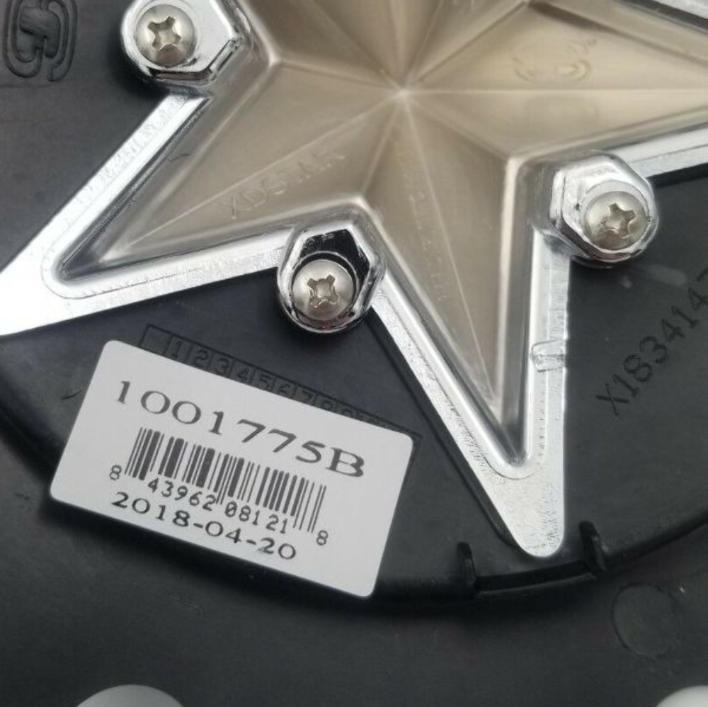 KMC XD 775 Rockstar Matte Black Wheel Center Hub Cap 8 3/8" OD 1001775B