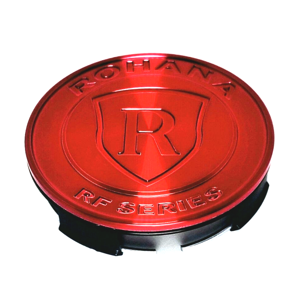 Rohana Gloss Red RF Series Wheel Center Cap Metal fits All Rohana