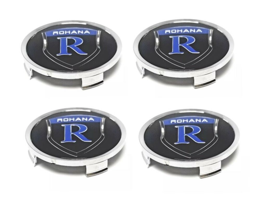 Set of 4 Rohana Wheel Center Cap Fits RC Series and Styles of Wheels