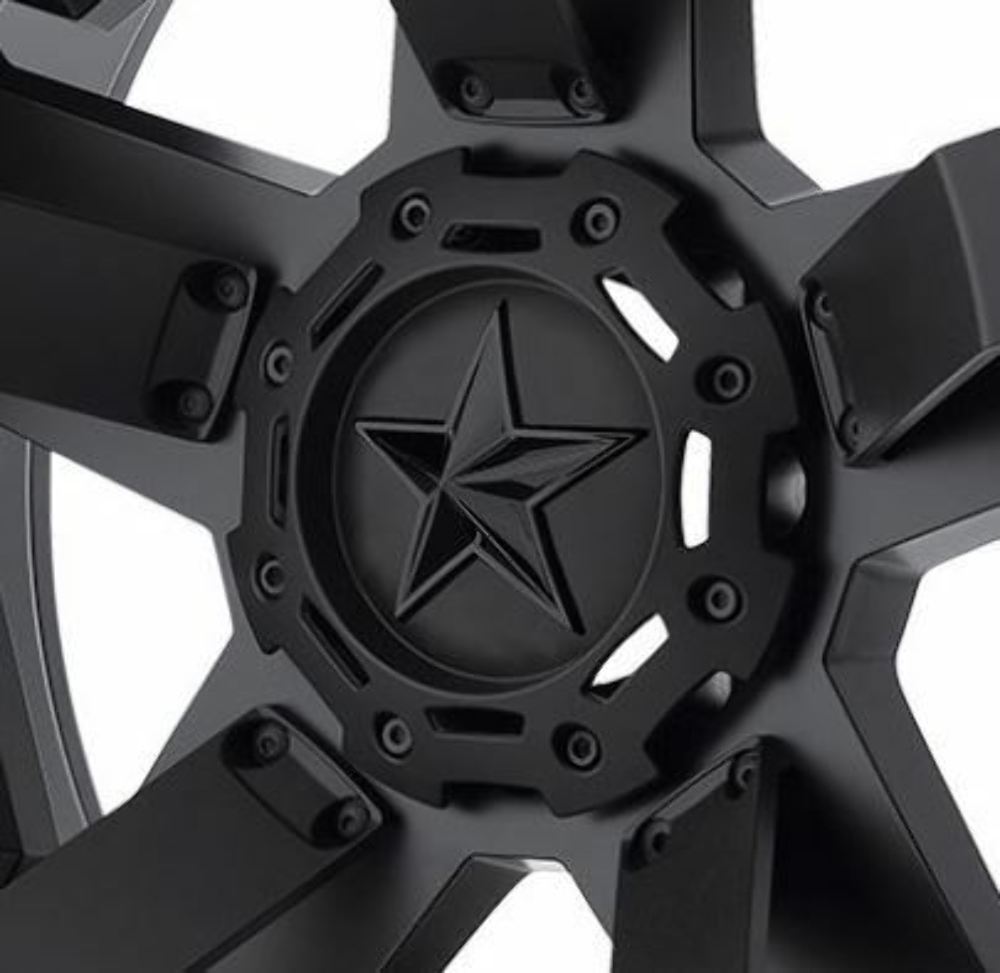 KMC XD Series Matte Black Wheel Center Hub Cap for XD811 RS2 Rockstar