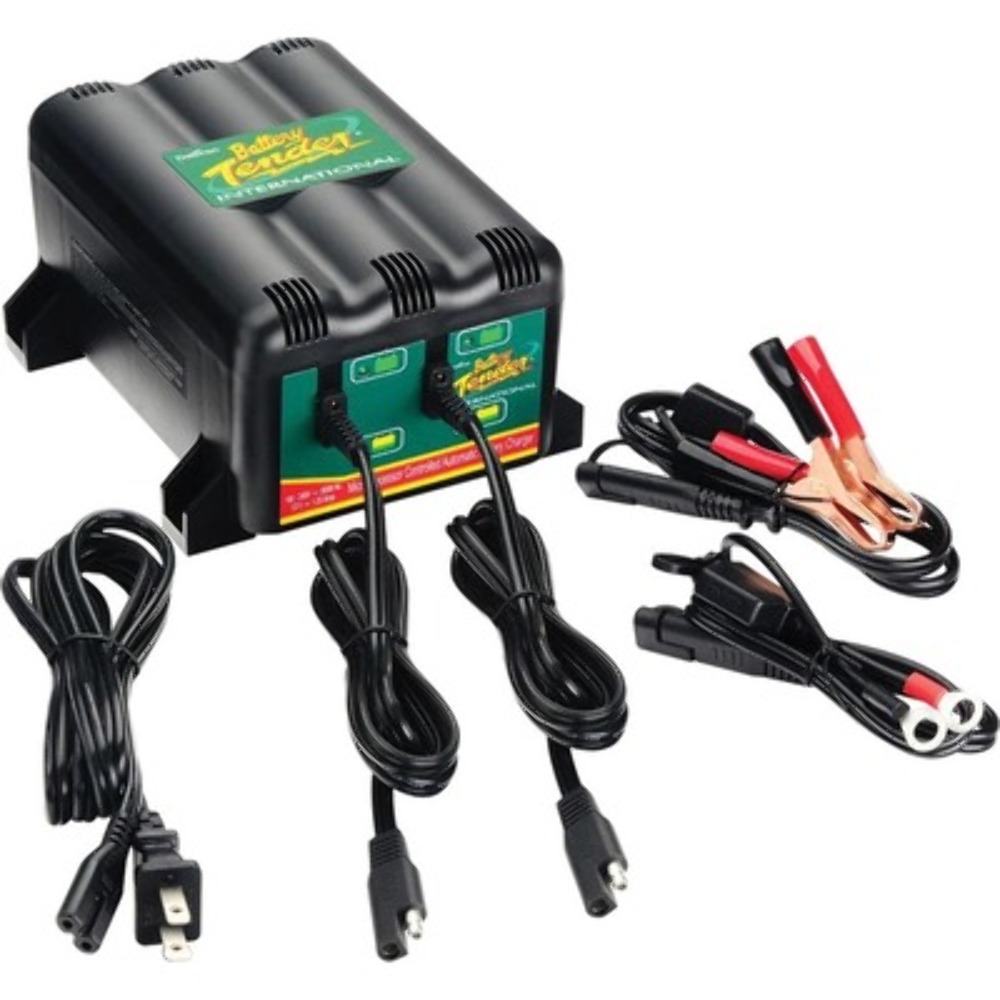 Battery Tender 2 Bank Charger 3 Step Management System 12V 1.25 Amp