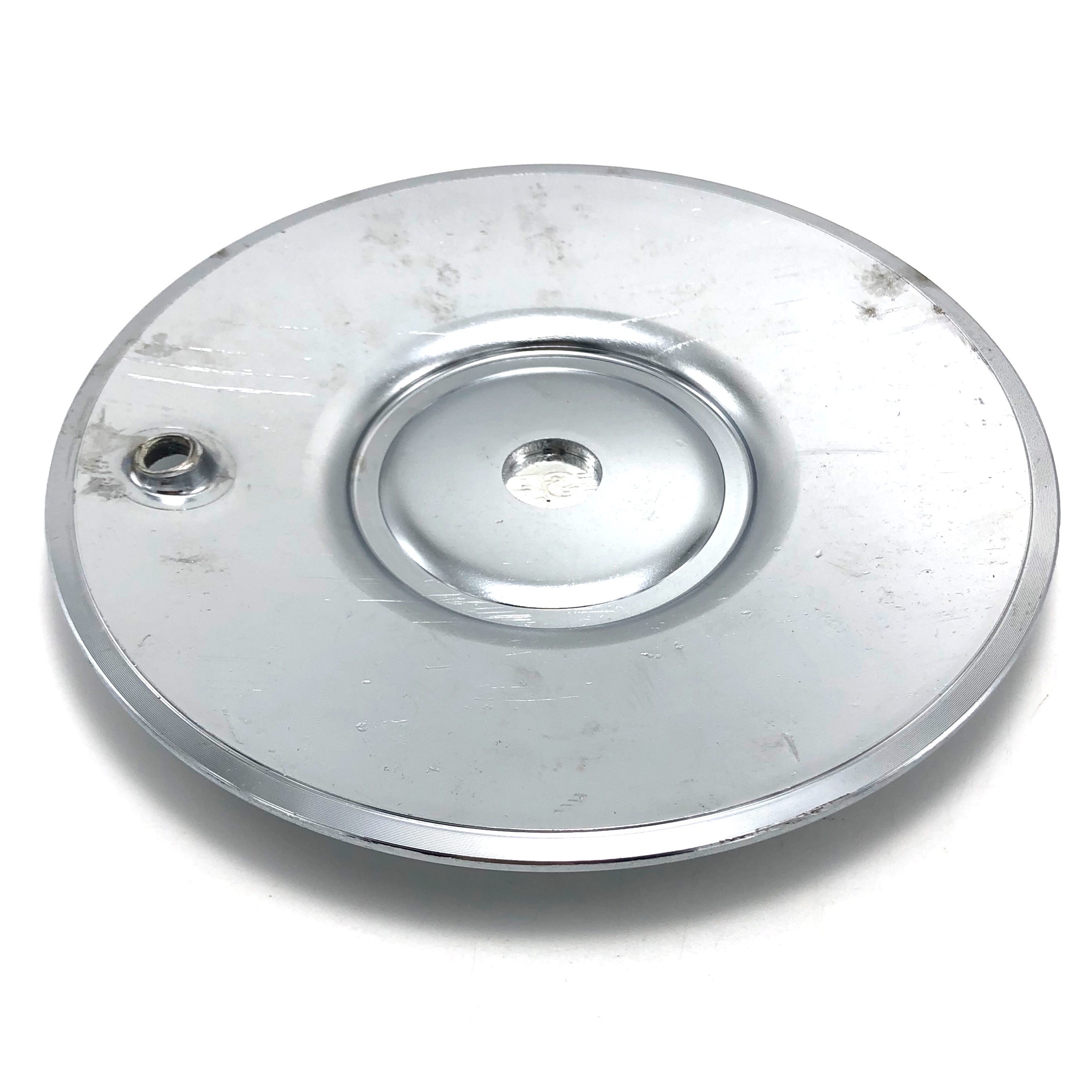True Spoke Wheel Center Hub Cap 7.25" Diameter Bolt On Chrome Premium